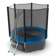 Уличный батут EVO JUMP External 6ft (Blue) с внешней сеткой и лестницей + нижняя сеть